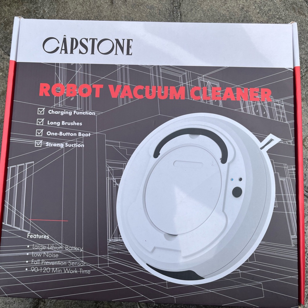 White Robot Vacuum Cleaner